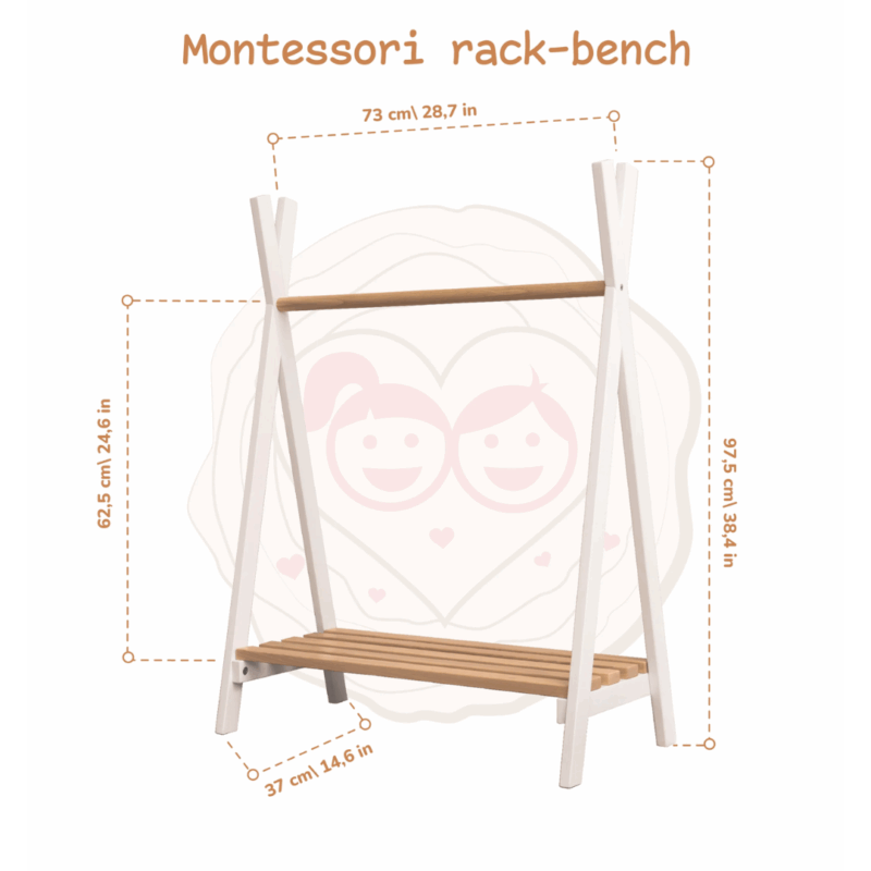 Montessori fatahengi fyrir börn - Image 4