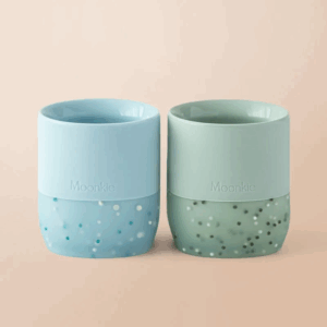 Moonkie Opinn barnabolli úr sílikoni – Fyrir börn sem eru að læra að drekka sjálf