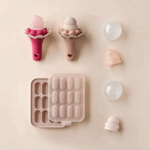 Moonkie ávaxta- og matargjafi úr sílikoni fyrir ungbörn