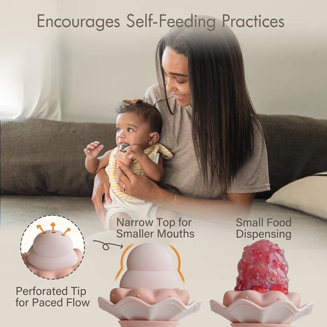 Örugg hönnun úr platin-sílikoni fyrir barnamat