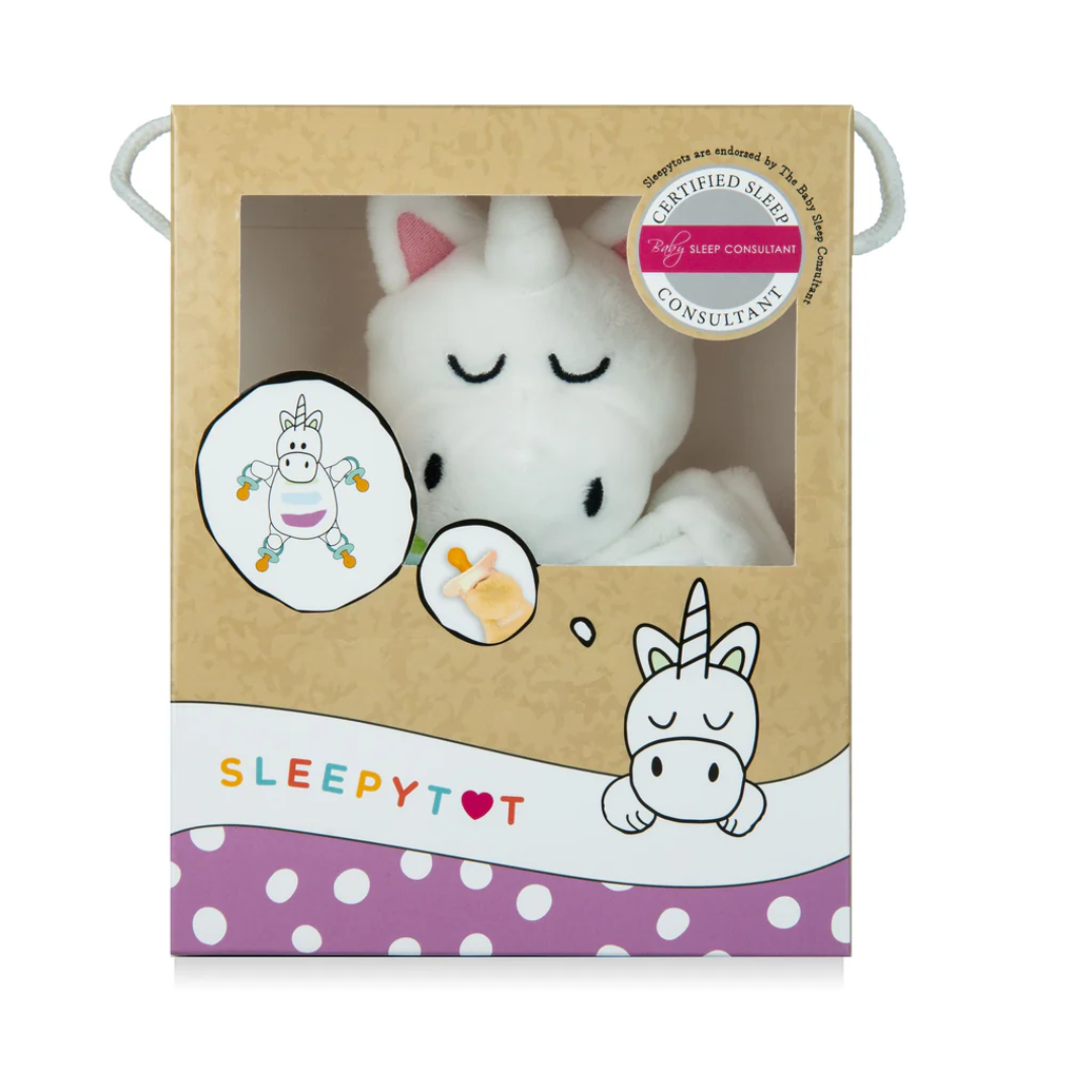 Sleepytot einhyrningur kúrudýr með snuðfesti